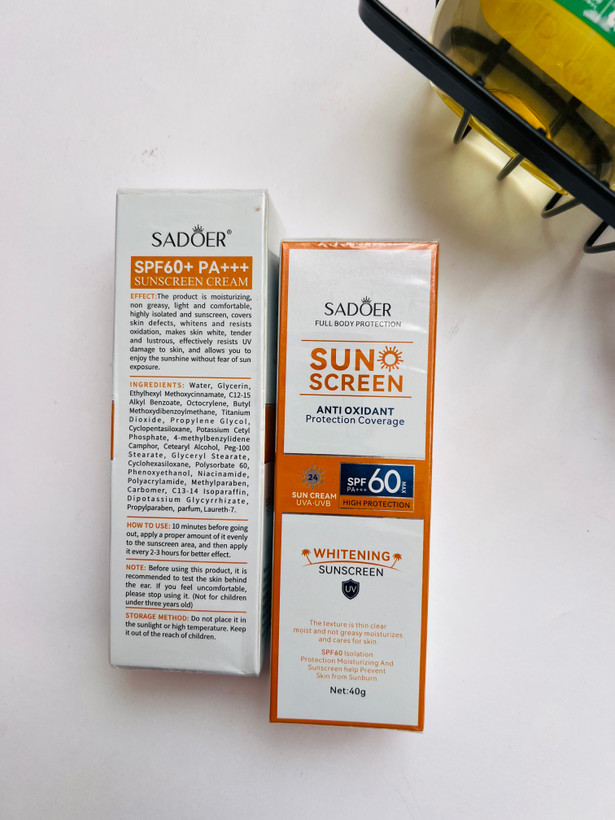 ضدآفتاب پر قدرت سادور به همراه انتی اکسیدان بالا (جوانساز)spf 60🌞